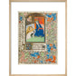 The Annunciation, Besancon Book of Hours - Art print