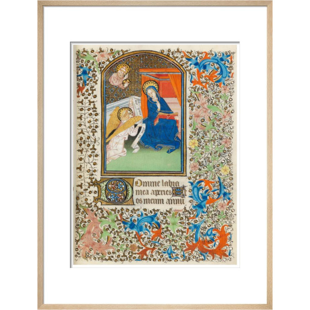 The Annunciation, Besancon Book of Hours - Art print