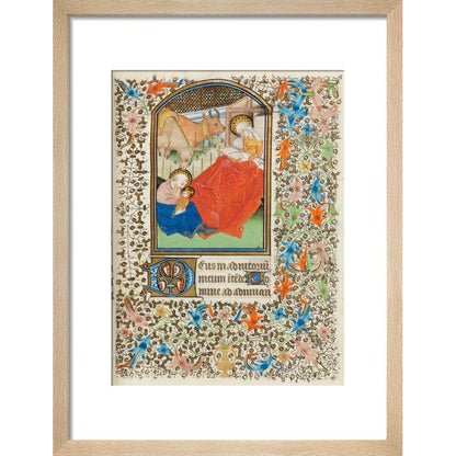 Nativity, with the Virgin reading - Art print