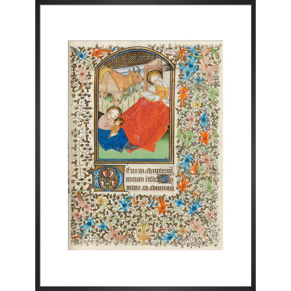 Nativity, with the Virgin reading - Art print