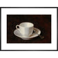 White cup and saucer - Art print