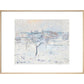 Snowy landscape at Eragny - Art print