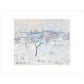 Snowy landscape at Eragny - Art print
