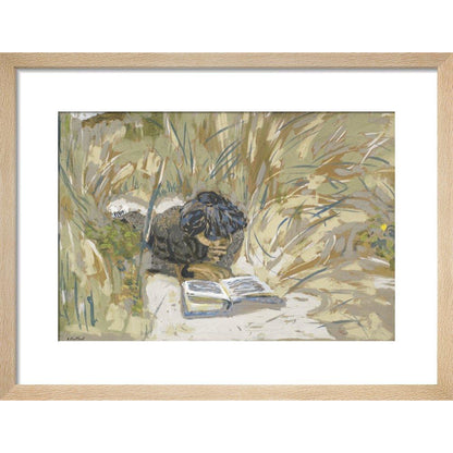 Woman Reading - Art print