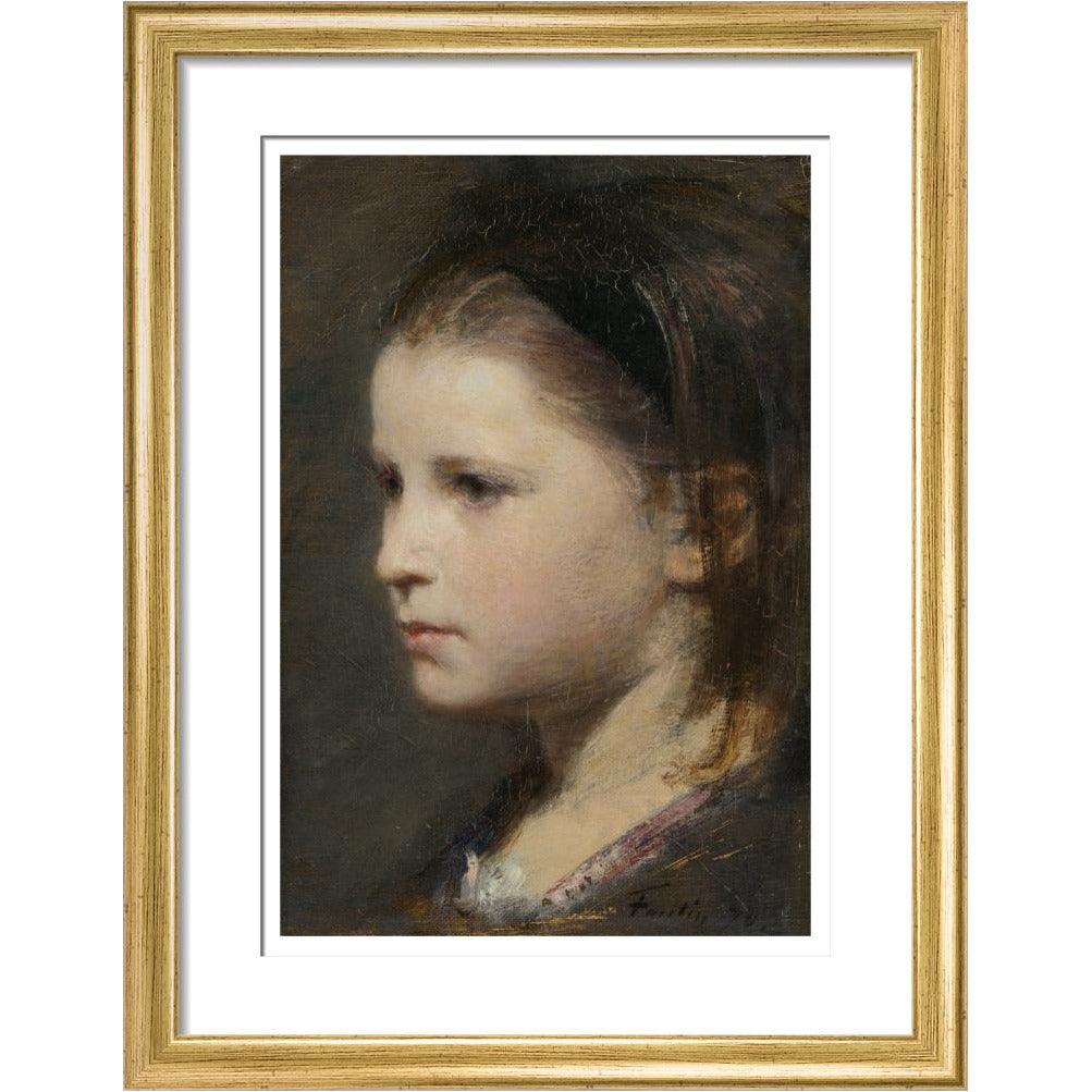 Head of a young girl - Art print
