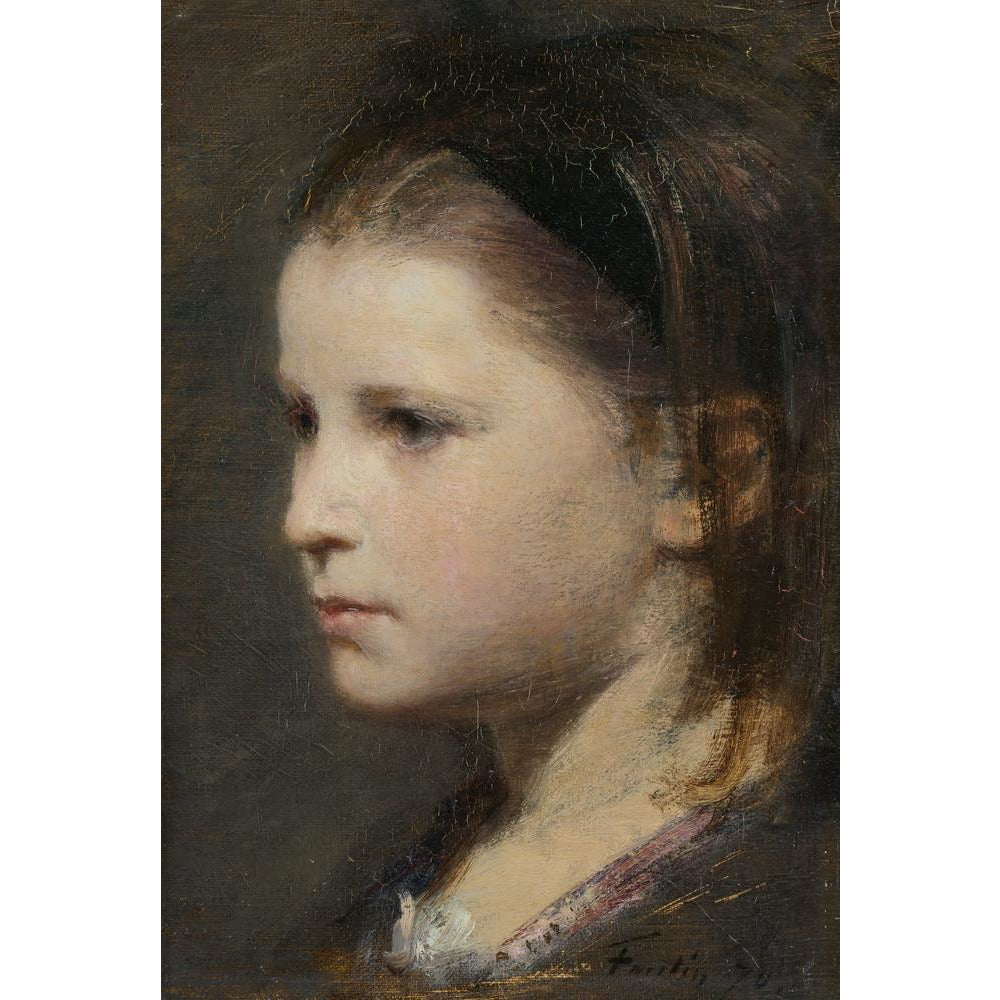 Head of a young girl - Art print