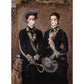 Greetings card - Fitzwilliam Museum Masterpieces 2020 Edition: The Twins, Kate and Grace Hoare by John Everett Millais. Brought to you by CuratingCambridge.co.uk 