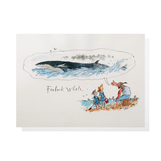 Finback Whale by Quentin Blake - Greeting card